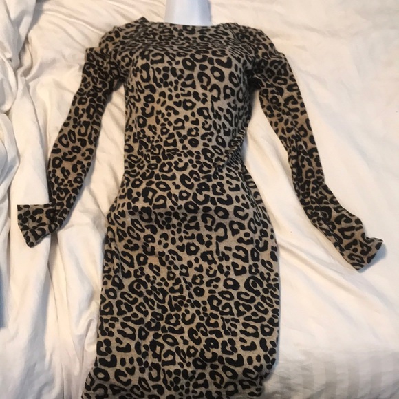 Small Fall style leopard print dress - Picture 1 of 1